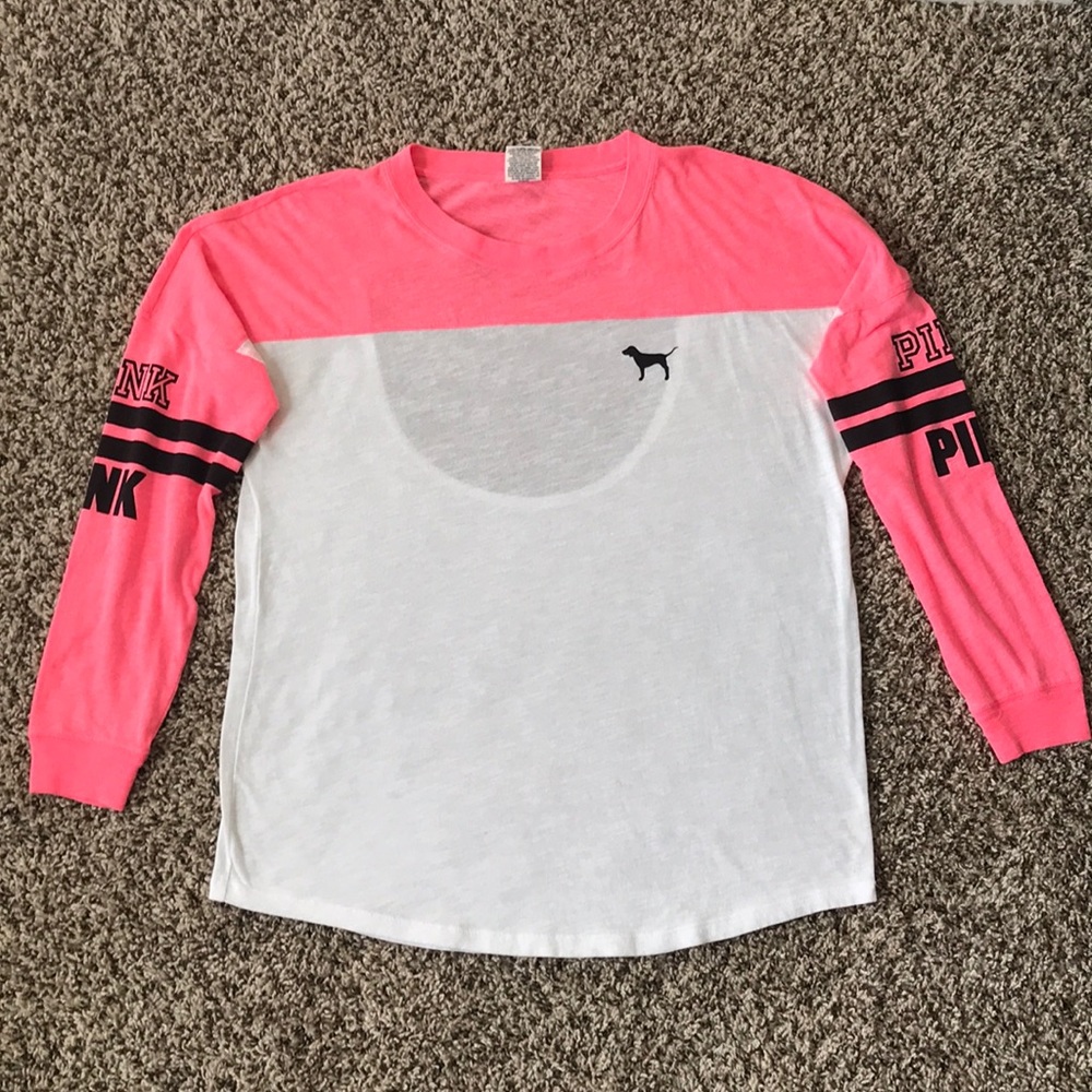 Victoria’s Secret PINK Cutout Back Jersey Tee - S